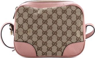 Gucci Bree Disco GG Canvas with Leather Mini crossbody bag - Bruin
