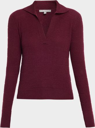 Neiman Marcus Cashmere Polo Sweater