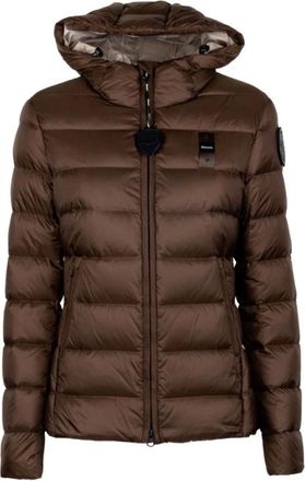Blauer Giacca trapuntata con cappuccio - - Jackets - Donna - Marrone - M