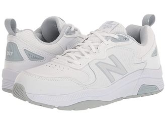 New Balance WX857v3 Womens Shoes White/Cyclone : 9.5 4E - Extra Extra Wide, Leather