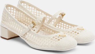 Prada Crochet Mary Jane pumps