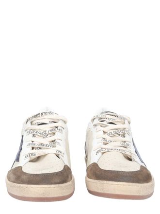 Golden Goose Ball Star Vintage Sole Mixed Leather Low-Top Sneakers