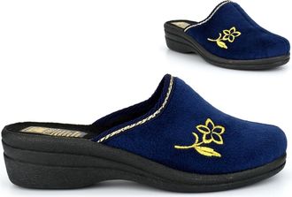 Generic Womens Wedge Heel Slippers Size 8 Slip On Slipper Size 5 Mule Slippers Womens Wedge Heel Slipper Ladies Wedges Wedges Slip On Sizes 3-8 Navy 8 UK