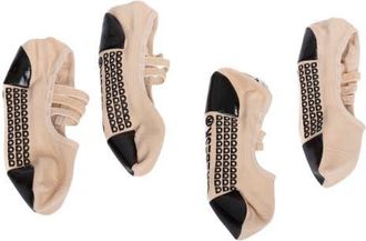 Arebesk Sparkle 2-Pack Cotton Blend Nonslip No-Show Socks in Gold at Nordstrom, Size Medium