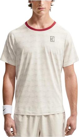 Nike Court Advantage Dri-FIT T-Shirt Light Bone Tough Red Black IM6084-072