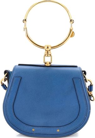 Chlo&eacute; Nile Leather Small crossbody bag - Zwart