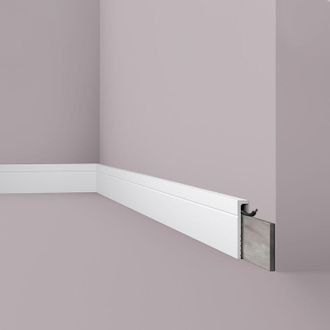 NMC Moldura De Cobertura Nmc Cf2 Wallstyl Noel Marquet Moldura Decorativa Z&oacute;calo Perfil De Estuco Dise&ntilde;o Moderno Blanco 2 M