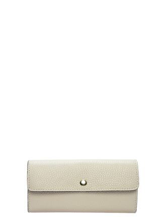 Isabella Rhea Beige Rundleer Portemonnee