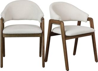 Moloo de tela color crudo y fresno te&ntilde;ido de nogal (x2)