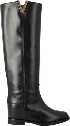 Via Roma 15 Santa Monica Hoge Laars - Dames - Hoge Laarzen - Zwart - 36 EU - Leer - Schoenen