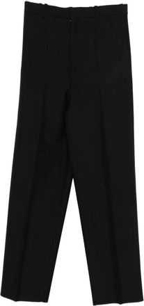 Jil Sander Trouser 196 AW 25 - Heren - Straight fit broeken - Zwart - L - Leer - Broeken