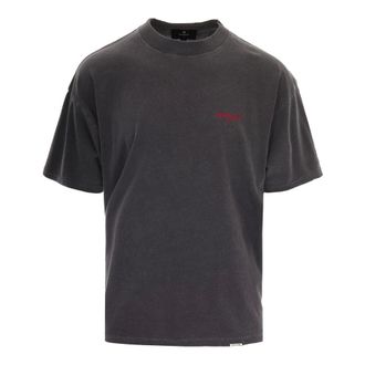Represent T-Shirts, male, Black, Size: L Collo a costine T-Shirt