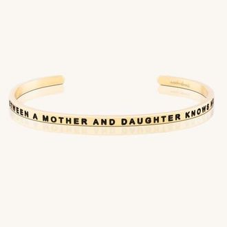 Mantra The Love Between A Mother And Daughter Knows No Distance bracelet in Outside - Yellow Gold at Nordstrom