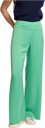 Kocca Relaxte Casual Broek van Volledige Lengte - Dames - Wijde Broeken - Groen - XL - Broeken