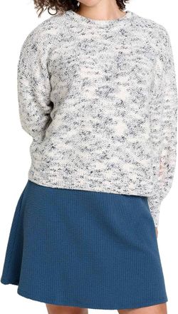 Toad & Co Twigtree Button Back Sweater Top In Natural