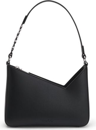 HUGO BOSS Faux-leather shoulder bag with logo strap