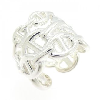 Herm&egrave;s Chaine Dancre Silver 925 Band Ring (Pre-Owned)