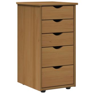 vidaXL Armario 34 X 39 X 61,5 Cm Madera De Pino Macizo Marr&oacute;n Miel Vidaxl