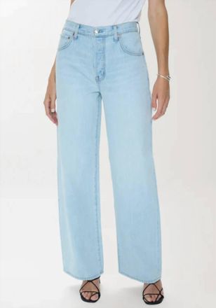 Pistola Denim Tate High Rise Bowed Wide Leg Jeans In Postcards