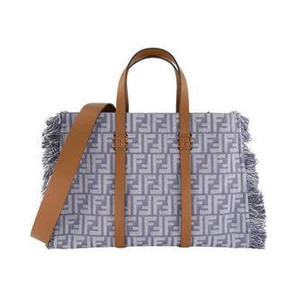 Fendi FF Jacquard Summer Tote - female - Fendi - Shopping Bags - Blue - ONE SIZE - Bags