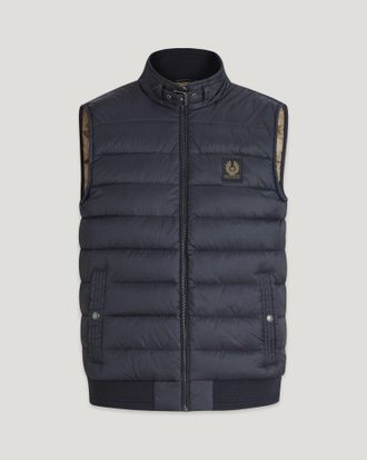 Belstaff Circuit Gilet Mens Down Filled Nylon Dark Ink Size UK 34