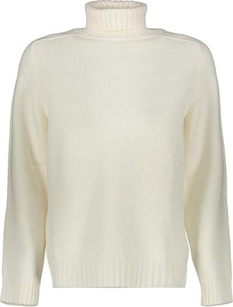 Dondup Geribbelde wollen coltrui - Heren - Coltruien - Wit - 2XL - Wol - Truien & Vesten