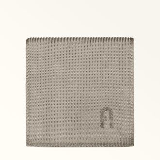 Furla Delizia Sciarpa Vaniglia Beige Misto Lana E Lurex + Strass Donna