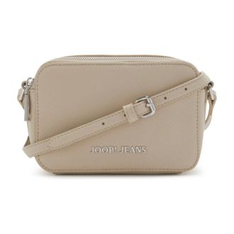 Joop Tassen, Dames, Beige, ONE Size, Beige Faux Leather Crossbody Tas