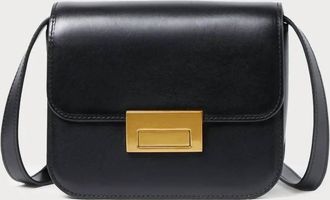 Loeffler Randall Womens Leather Crossbody Bag In Black