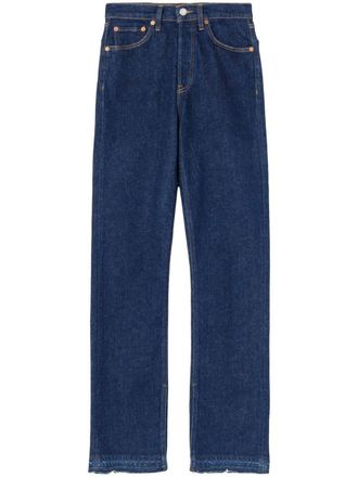 Re/Done high-rise skinny boot jeans - women - Cotton/Polyester/Elastane - 29 - Blue