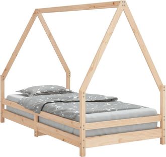 vidaXL Estructura De Cama Infantil Madera Maciza De Pino 90x190 Cm Vidaxl