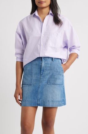 Frank & Eileen Continuous Button-Up Shirt in Light Purple at Nordstrom, Size X-Small