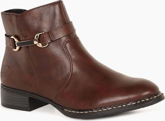 Rieker Womens Cawood Womens Ankle Boots - Brown - Size: 7.5