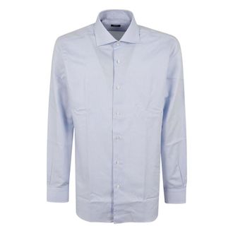 Barba Heren, Overhemden, Blauw, Maat: XL