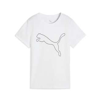 Puma Trainingsshirt PUMA W TAD ESSENTIAL LOGO TEE, Damen, Gr. XL, weiss (puma wei&szlig;), Jersey, Obermaterial: 100% Polyester, regular fit normal, Rundhals, Sh