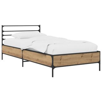 vidaXL Struttura Del Letto Rovere Artigianale 80 X 200 Cm Vidaxl