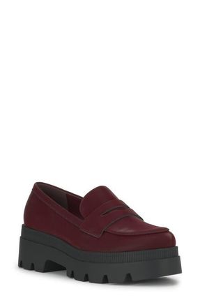 Jessica Simpson Ullinia Platform Loafer in Dark Cherry at Nordstrom, Size 7.5