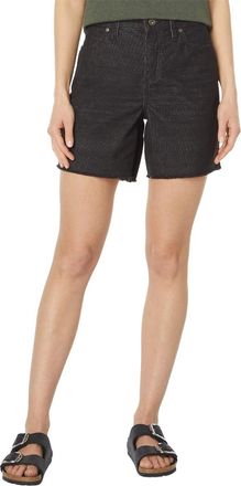 Carve Designs Oahu Shorts Womens Black 6 Inseam Raw Hem High Rise FROG590
