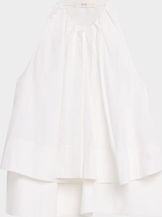 Co Sleeveless Gathered Tunic Shirt