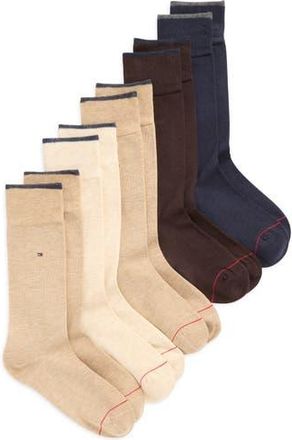 Tommy Hilfiger 5-Pack Dress Socks in Brown Assorted at Nordstrom Rack