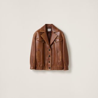 Miu Miu Nappa leather jacket