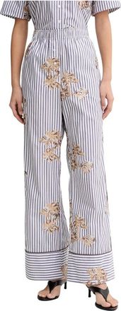 Munthe Nikita Wijde Broek - Dames - Wijde Broeken - Veelkleurig - XS - Katoen - Broeken