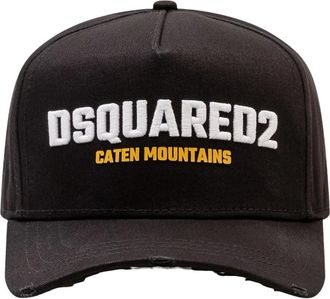 Dsquared2 Baseball Cap Gabard - Heren - Petten - Zwart - ONE Size - Katoen - Accessoires