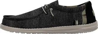 Hey Dude Mens Wally Boho Denim Slip On Shoes In Brown