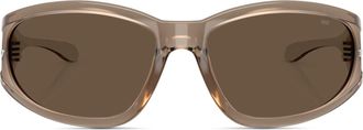 Diesel Rectangular sunglasses in acetate - Sunglasses - Unisex - Brown