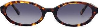 Rebecca Minkoff Fallon 54mm Oval Sunglasses in Tortoise at Nordstrom Rack