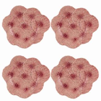 Bordallo Pinheiro Plato de Cena Maria Flor - Set 4 pz