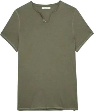 Zadig&Voltaire Tops, Heren, Groen, L, T-Shirts
