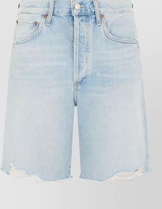 A Gold E mid length denim bermuda shorts belt loops