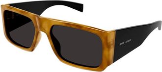 Saint Laurent Unisex Black Geometric Sunglasses SL635ACETATE 005